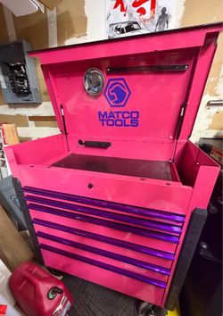 Matco pink service cart