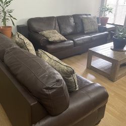 Leather Sofa And Loveseat