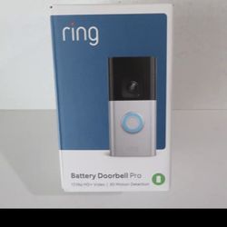NEW-Ring Battery Doorbell Pro Battery-Powered Smart Wi-Fi Video Doorbell