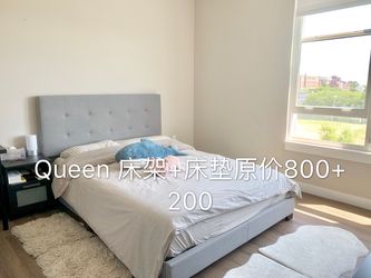 Queen size frame+mattress