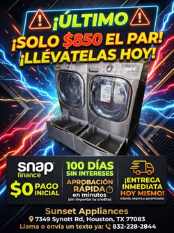 LG Washer & Dryer Electric With Pedestals