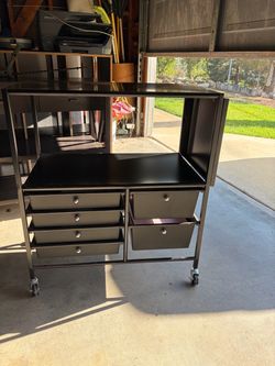 6-drawer rolling utility cart