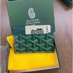 Brand New Green Goyard Cardholder