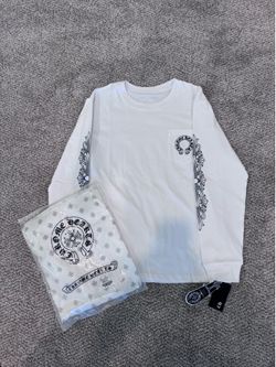 Chrome Hearts White Long Sleeve Pocket Tee
