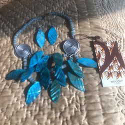 Masai Necklace And Earrings Set From Africa 