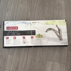 Delta Brand “Grant” Pull Out Kitchen Faucet $20