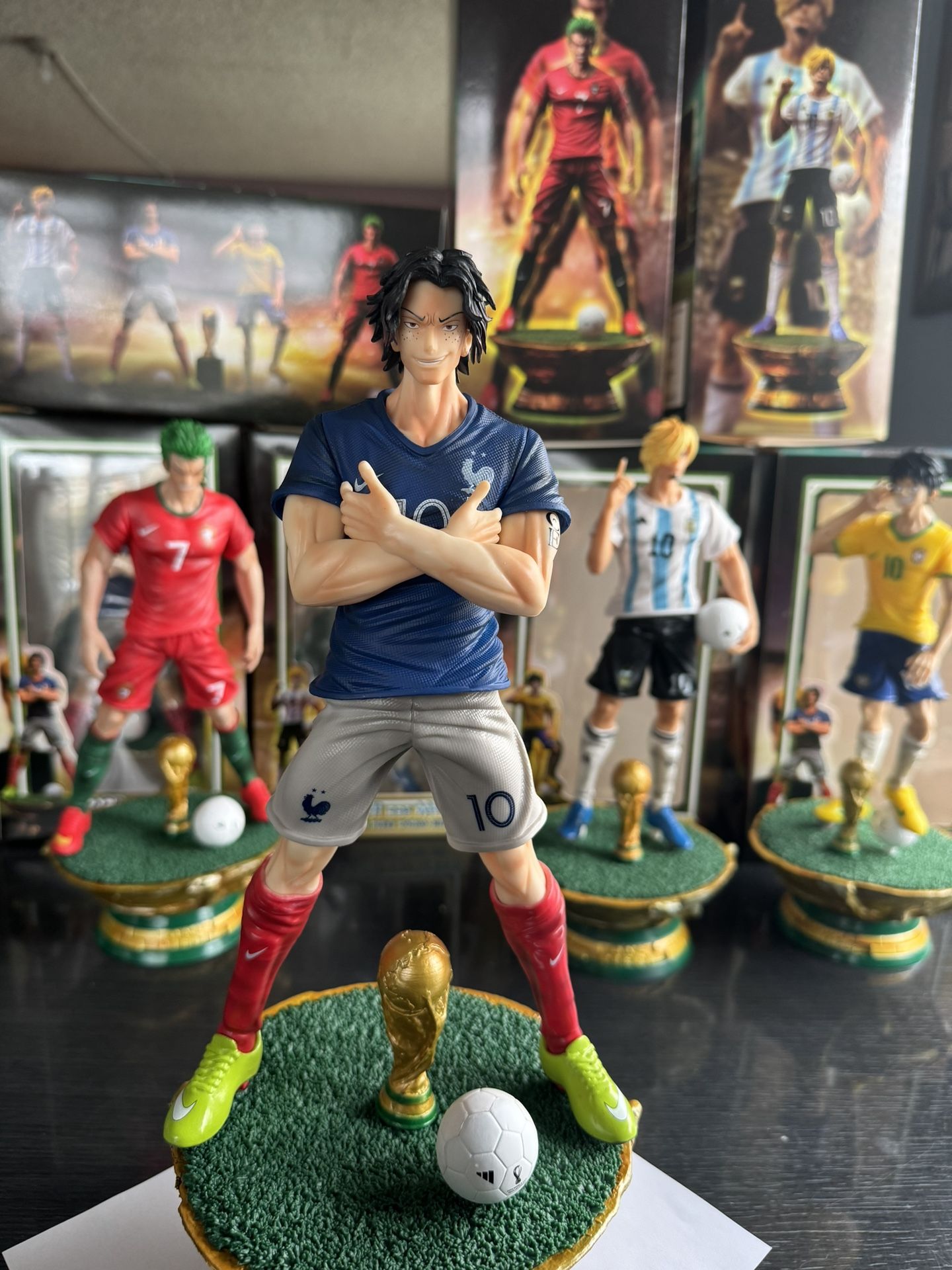 36cm ONE PIECE -Ace Cosplay MBAPPE World Cup Soccer