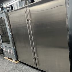 Sub Zero Legacy Stainless Steel 72” Column Set Fridge Freezer