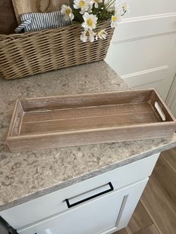 Wood tray $8