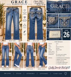 Grace Women's Bootcut Jeans Size 26