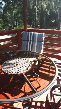 Patio table and chairs