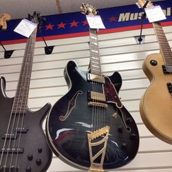 D’Angelico Art Deco Guitar W/ Hard Case