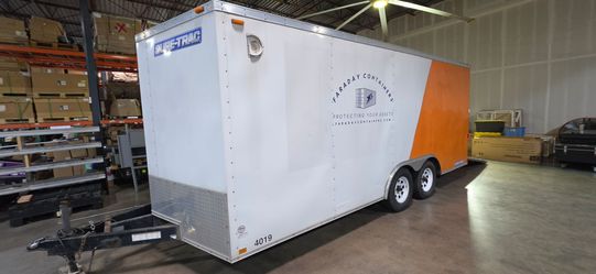 18 ft Enclosed SURE-TRAC Trailer Car Hauler V-nose