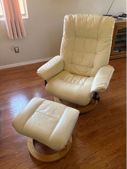 Leather reclining chair