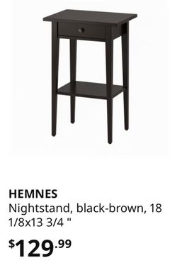 Like New Hemnes Table with Glass Top (read description for more info)