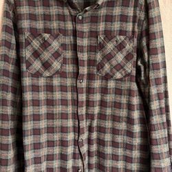 The Roark revival Flannel Plaid Men Shirt Xl