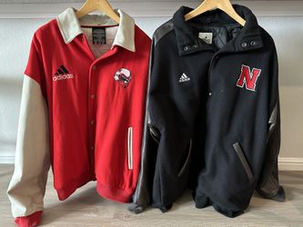 Nebraska Adidas Wool Jackets