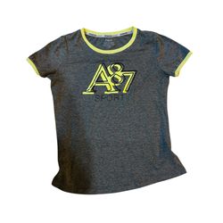 Aeropostale Sz S Short Sleeve Top Gray