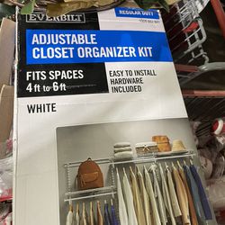 4 ft. - 6 ft. Regular Duty Closet Organizer Kit