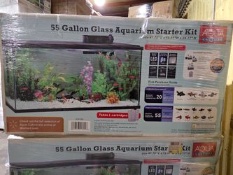 Brand New 55gal Glass Aquarium Starter Kit