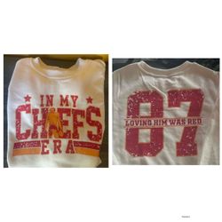 New Adult Small Kansas City Chiefs Era 87 Sweatshirt