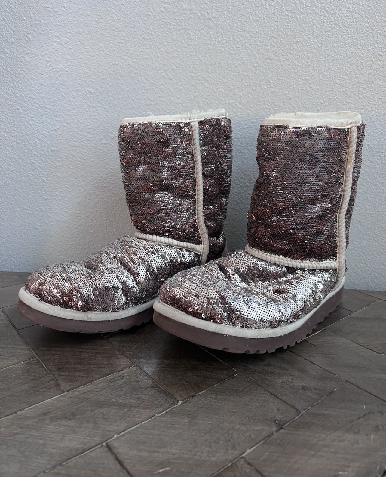 Gold And Silver Mermaid Sequin Ugg Boots- Used