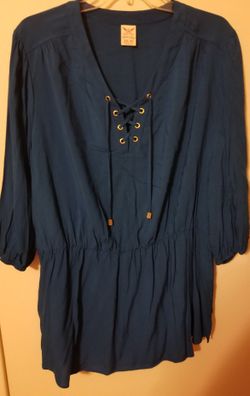 Blue, XXL Tunic Top new with tags!