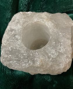 Quartz Crystal Votive Candle Holder