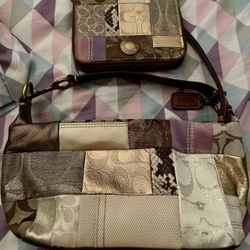 Coach purse and matching wallet. 