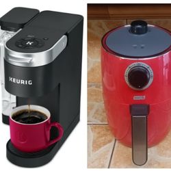 Keurig K-Supreme Coffee Maker + Dash Air Fryer 