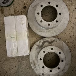 New 8x180 front rotors and brakes for 2011 GMC 2500