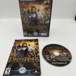 Lord of the Rings: The Return of the King (Sony PlayStation 2, 2003) CIB Tested 