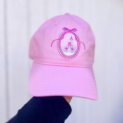 Disney parks castle hat pink