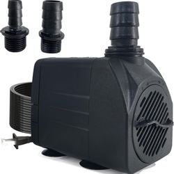 Black Pool Cover Pump -1 550GPH Submersible Pump, 25W Ultra Quiet Water Pump