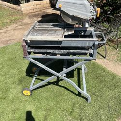 10" Industrial Wet Tile/Brick Saw by Chicago Electric with. -2.5 Horsepower -10" Diamond Blade