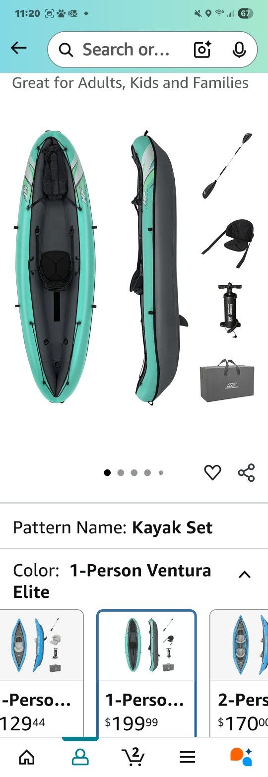 1 Person Inflatable Kayak
