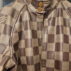 LOUIS VUITTON DAMIER LEATHER JACKET