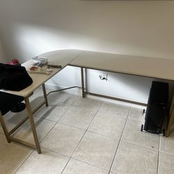 Escritorio Blanco En L . 