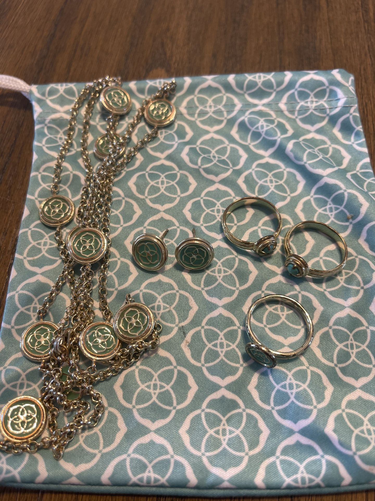 Kendra Scott Necklace Earrings And Rings Set