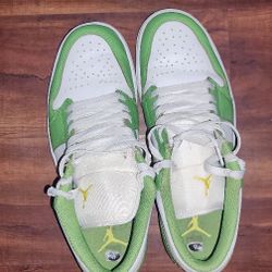 Green Colored Jordan Lows