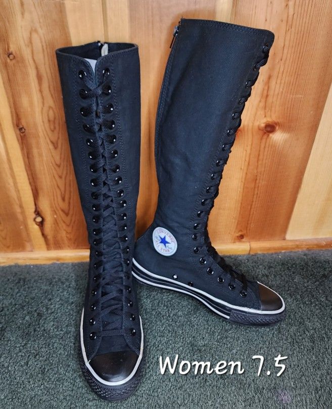 RARE Vintage Converse All Star XXHI Knee High Women 7.5