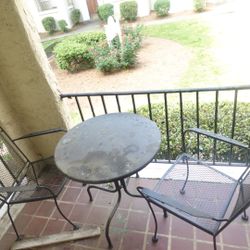 Black Patio Table And Chairs Set