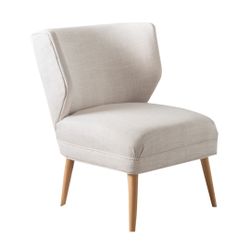 West Elm Cream Modern Wingback Chair