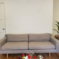 West Elm Eddy Sofa Grey 