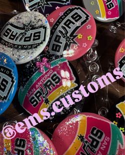 🏀🖤 SPURS THEMED BADGE REELS 🖤🏀