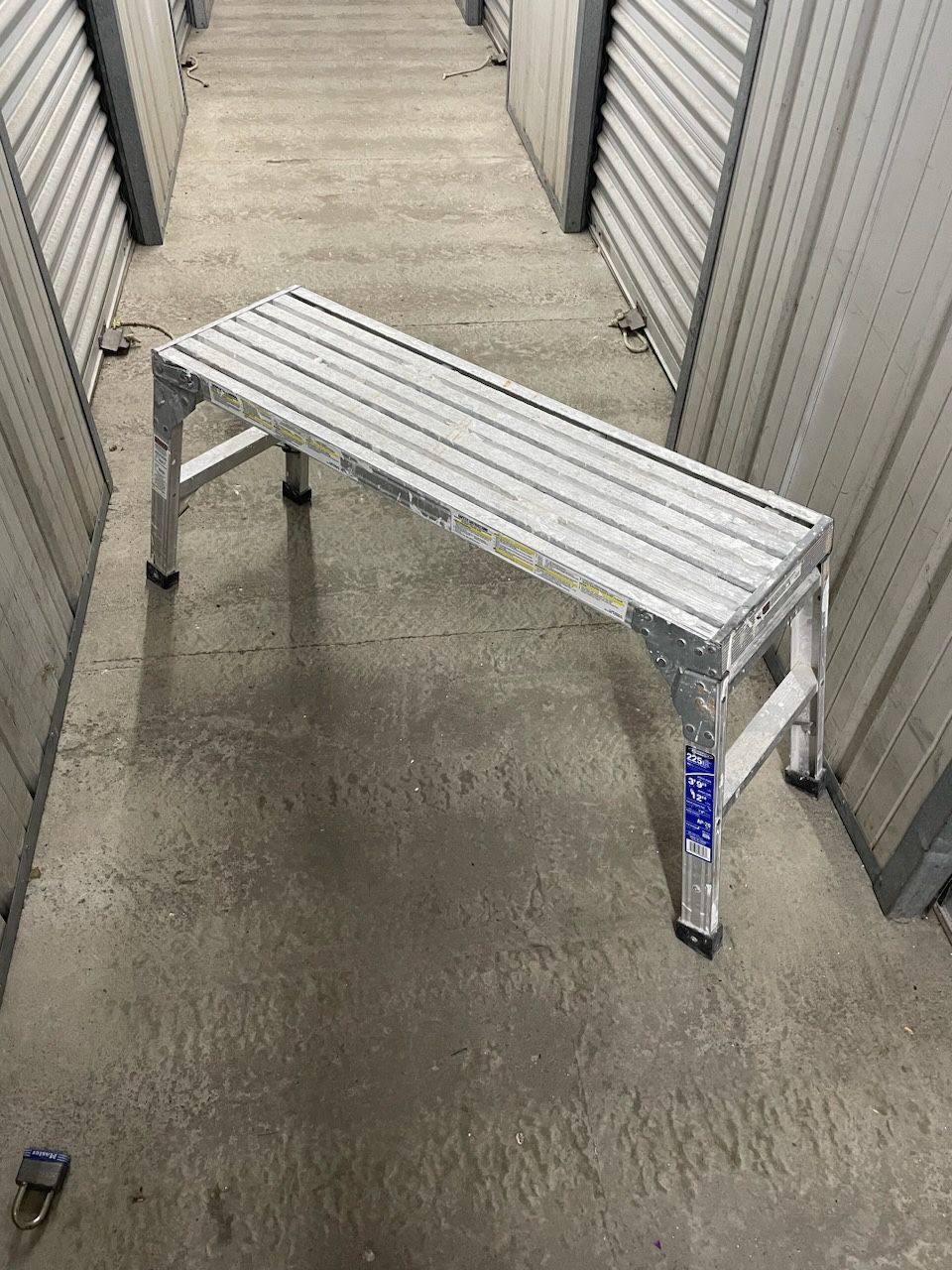 225 Lbs Foldable Aluminum Bench