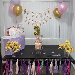 Tangled Rapunzel Birthday Party Decor Props