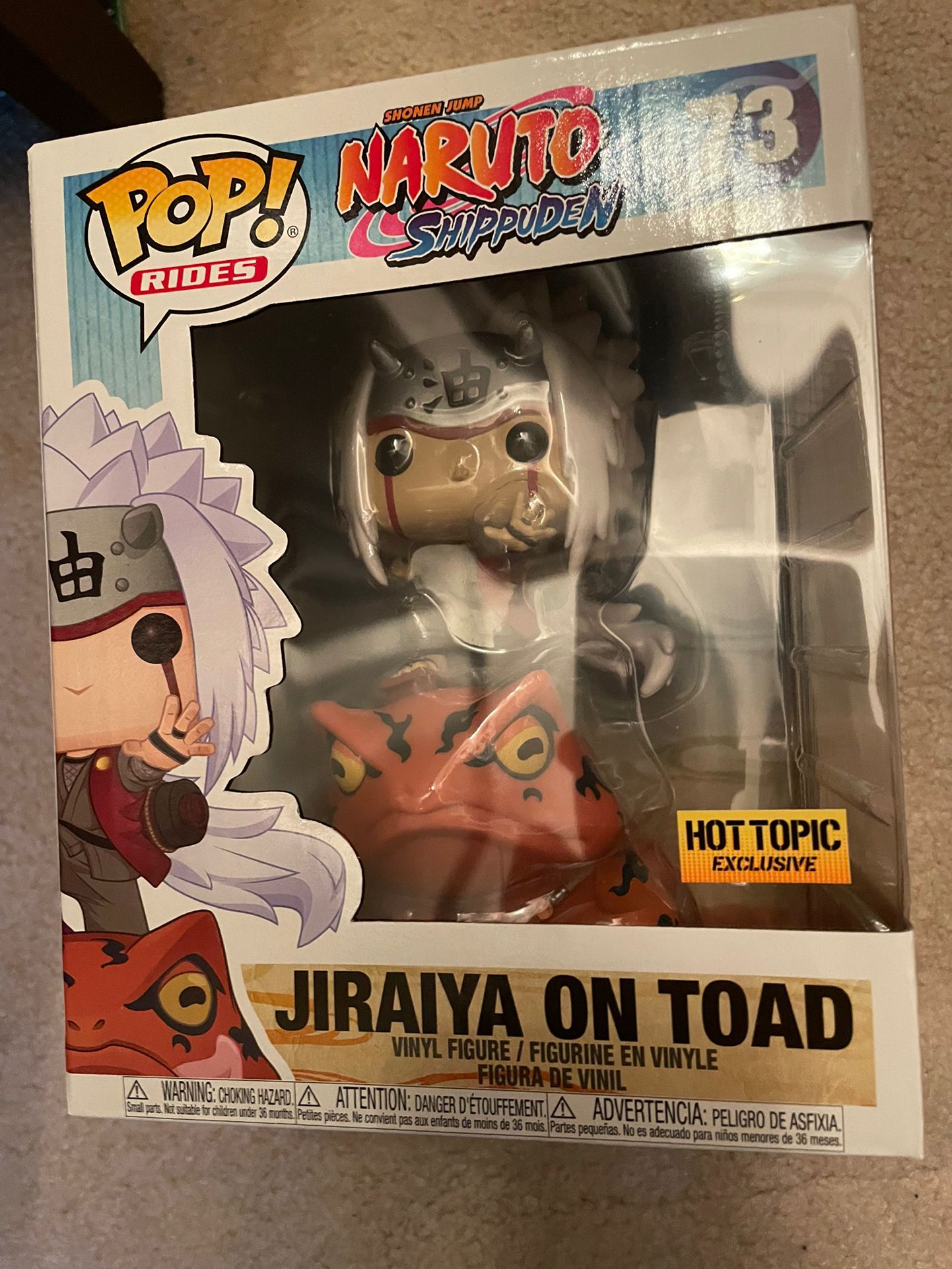 Funko Pop Exclusive 6 Inch Anime Naruto Jiraiya On Toad Quick Sell Out