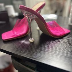 Clear Sexy Pink Heels