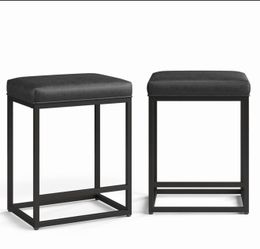 Set of 2 modern bar stools – $30